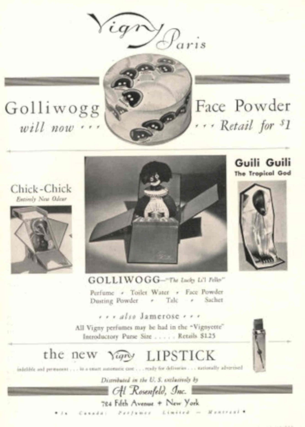 Vigny Paris Cosmetics 1930s Vintage Retro Advert Poster