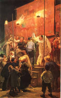 Viktor Vasnetsov acrobats festival in a paris suburb 1877 Art A4 Photo Print