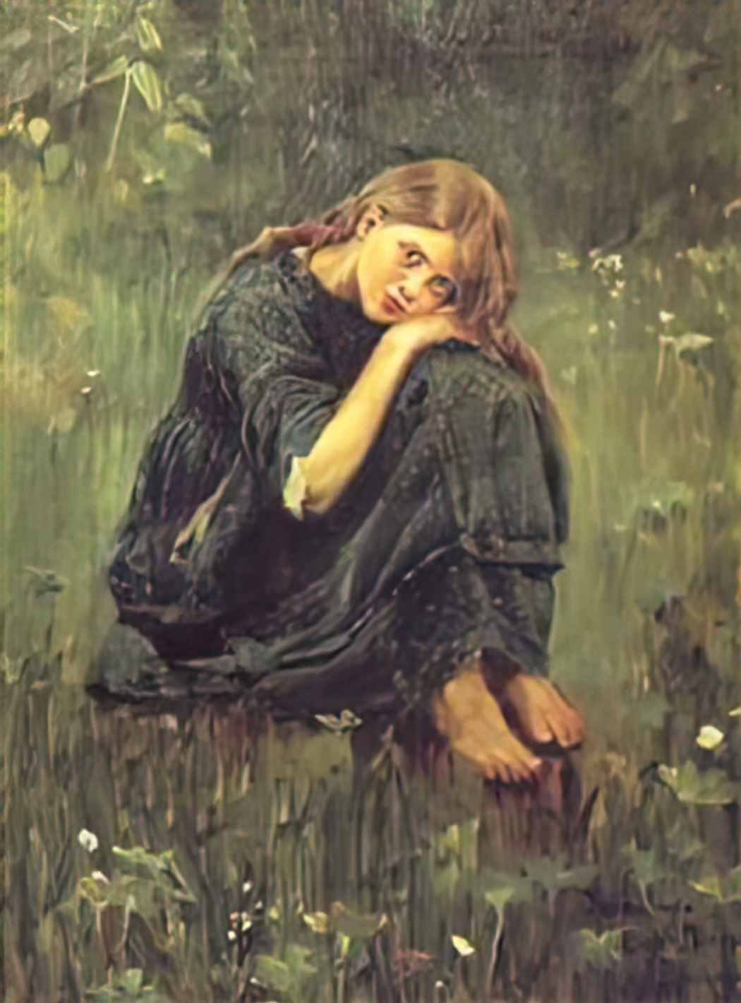 Viktor Vasnetsov alyonushka study 1881 Art A4 Photo Print
