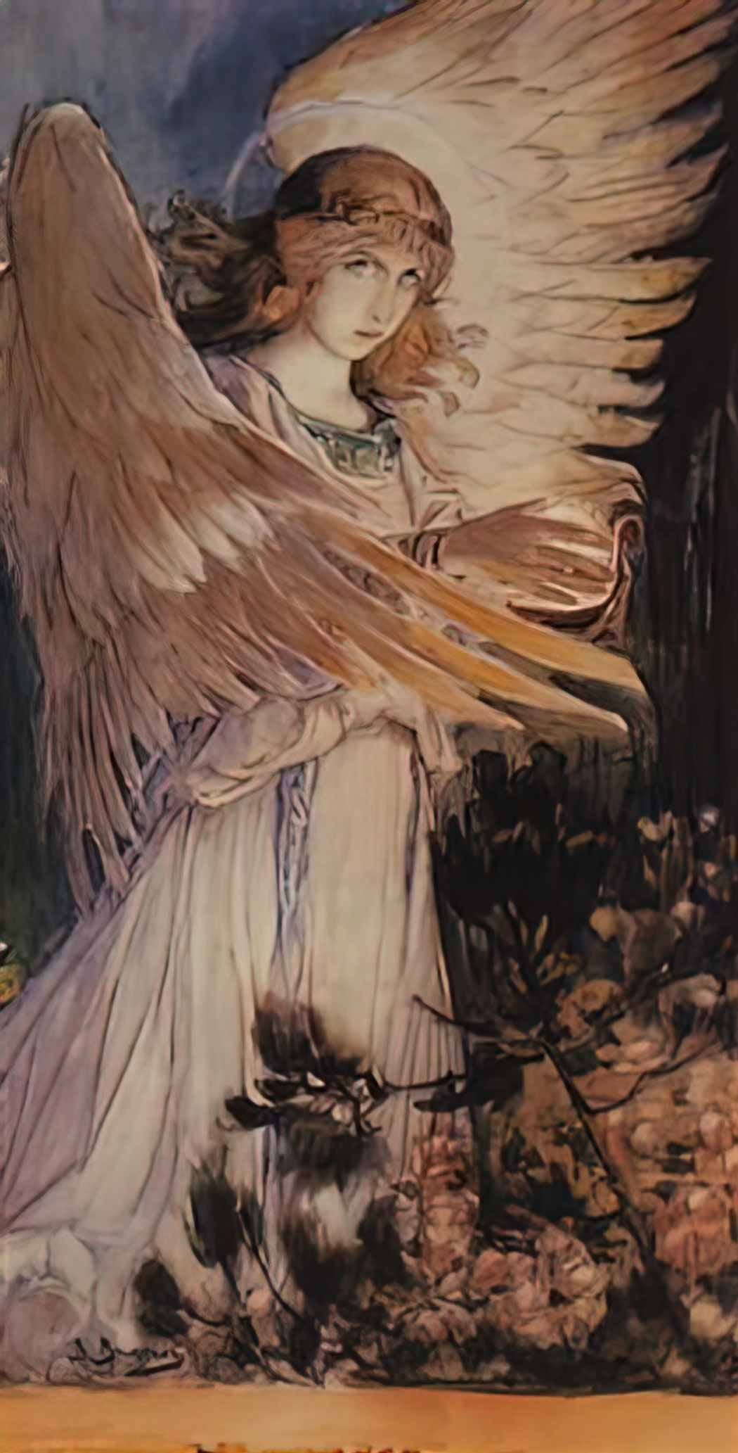 Viktor Vasnetsov angel with a lamp 1896 Art A4 Photo Print