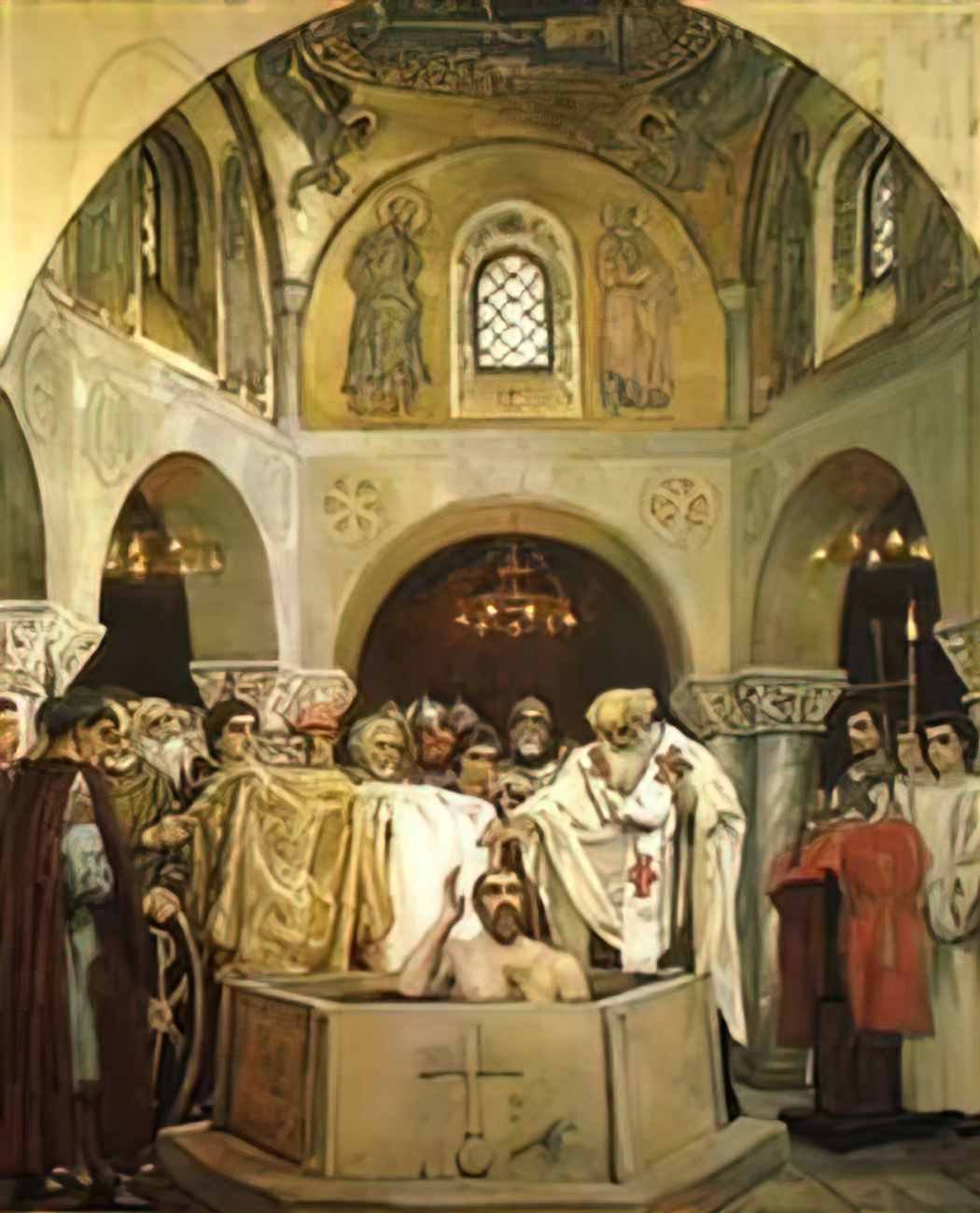 Viktor Vasnetsov baptism of prince vladimir 1890 Art A4 Photo Print