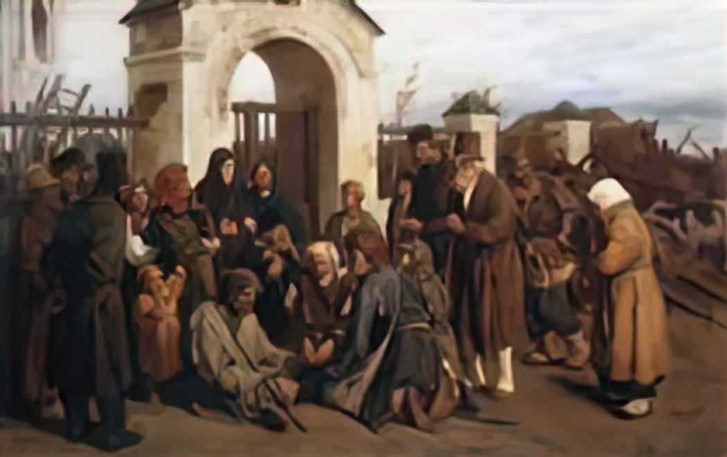Viktor Vasnetsov beggars singer pilgrims 1873 Art A4 Photo Print