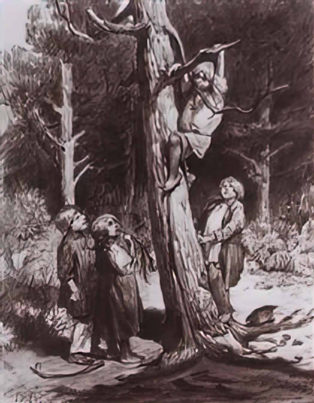 Viktor Vasnetsov children are ruining the nest Art A4 Photo Print