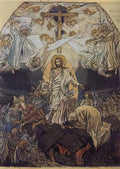 Viktor Vasnetsov descent into hell 1904 Art A4 Photo Print