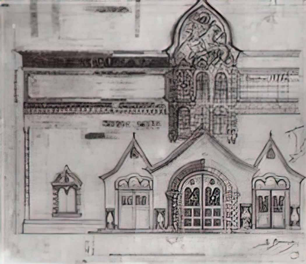 Viktor Vasnetsov draft facade tretyakov gallery 1900 1 Art A4 Photo Print