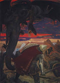 Viktor Vasnetsov fight dobrynya nikitich with seven headed serpent hy Art A4 Photo Print