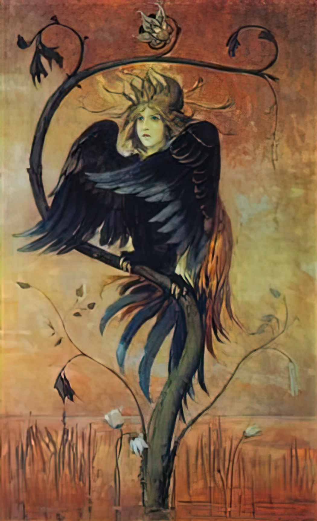 Viktor Vasnetsov gamaun the prophetic bird 1897 Art A4 Photo Print