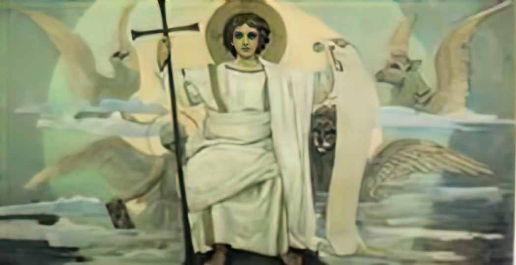 Viktor Vasnetsov god son Art A4 Photo Print