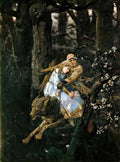 Viktor Vasnetsov ivan tsarevich riding the grey wolf 1889 Art A4 Photo Print