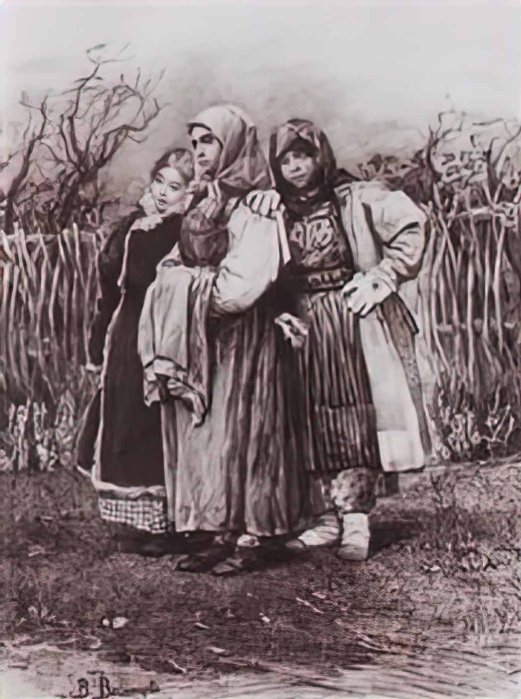 Viktor Vasnetsov playmates 1878 Art A4 Photo Print