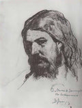 Viktor Vasnetsov portrait of m v vasnetsov 1870 Art A4 Photo Print