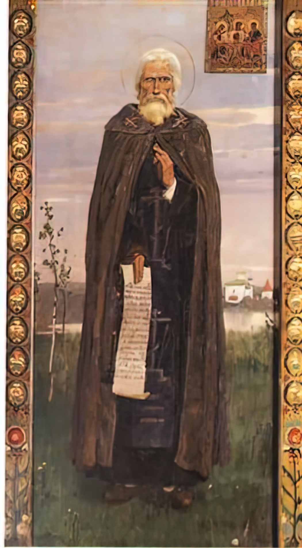Viktor Vasnetsov st sergiy radonezhskiy 1882 Art A4 Photo Print