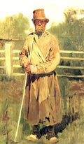 Viktor Vasnetsov the farmer with a sixth study 1877 Art A4 Photo Print