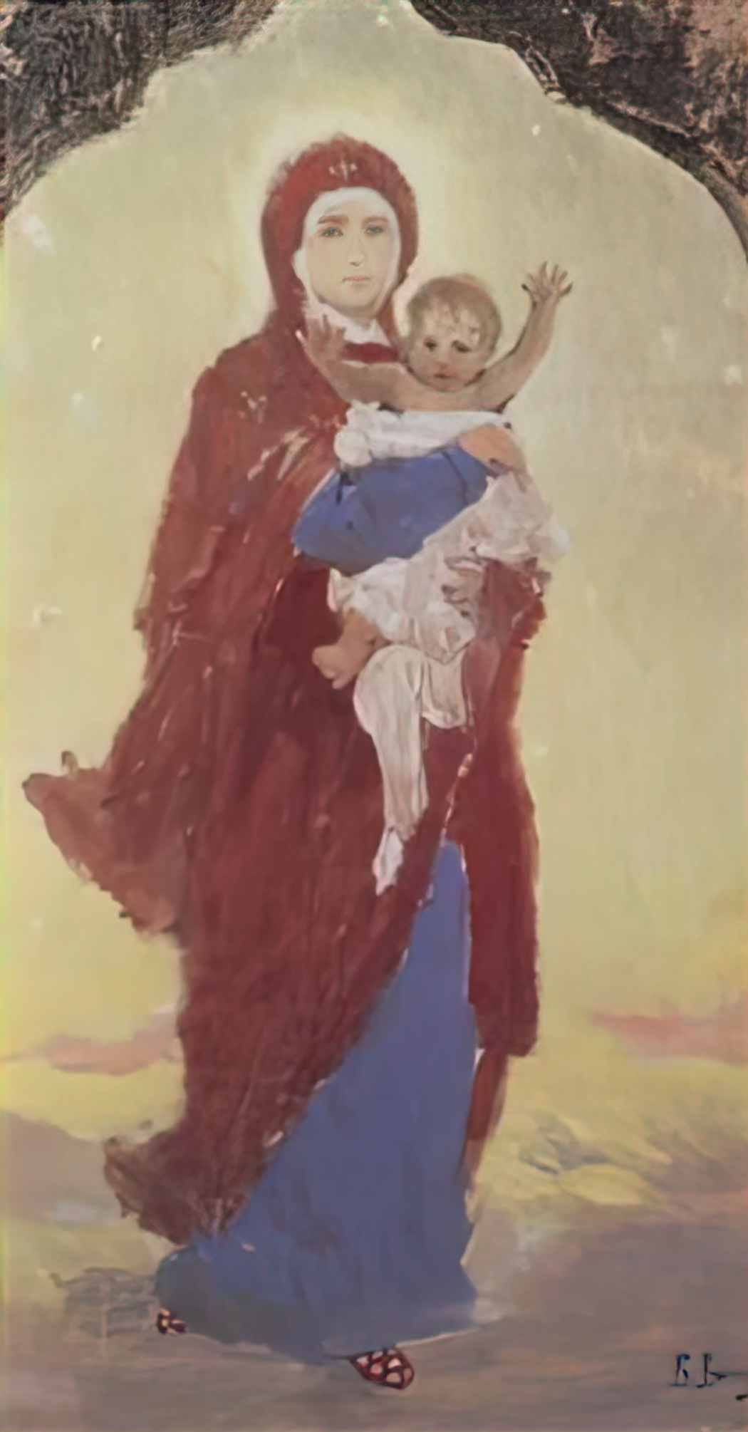 Viktor Vasnetsov the virgin and child Art A4 Photo Print