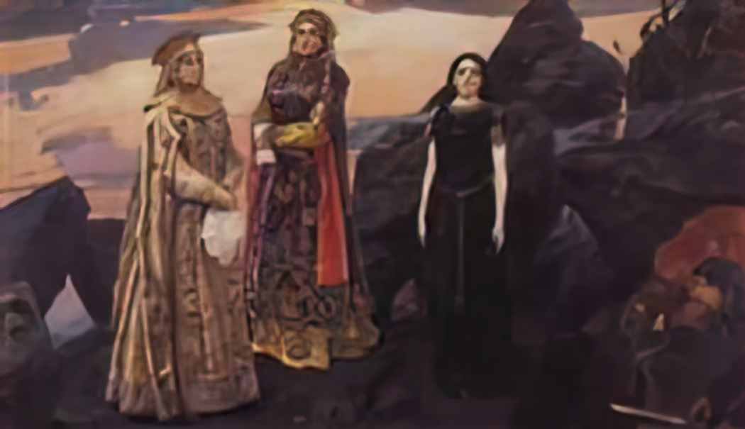 Viktor Vasnetsov three princess of the underworld 1884 Art A4 Photo Print
