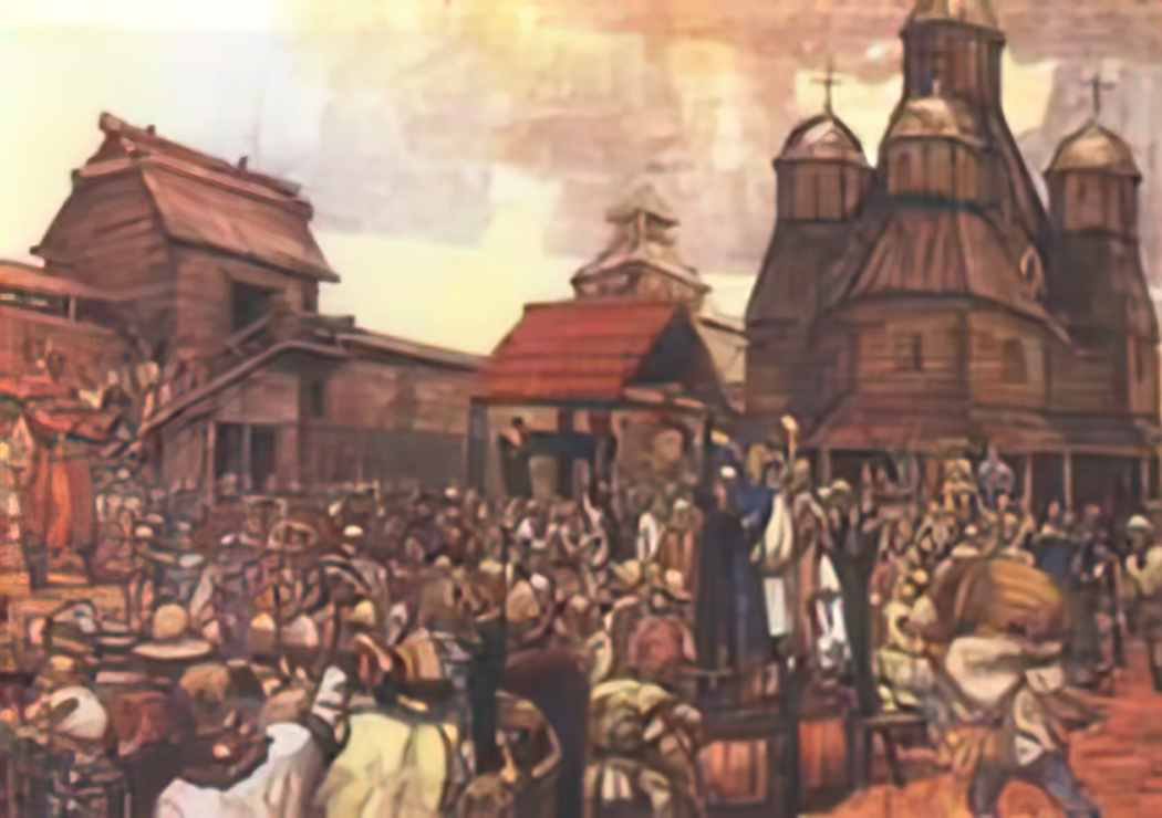 Viktor Vasnetsov veche in pskov Art A4 Photo Print
