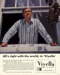 Vilella Window Man 1950s Vintage Retro Advert Poster