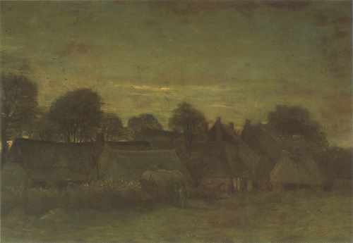 Village At Sunset Nuenen 1884 A4 Photo Print