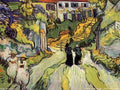 Village Street And Steps In Auvers With Figures 1890 A4 Photo Print
