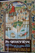 Ville Accueil Geneve Vintage Retro Advert Ads A4 Photo Print
