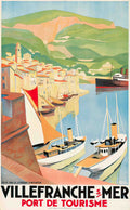 Villefranche Advert A4 Photo Print