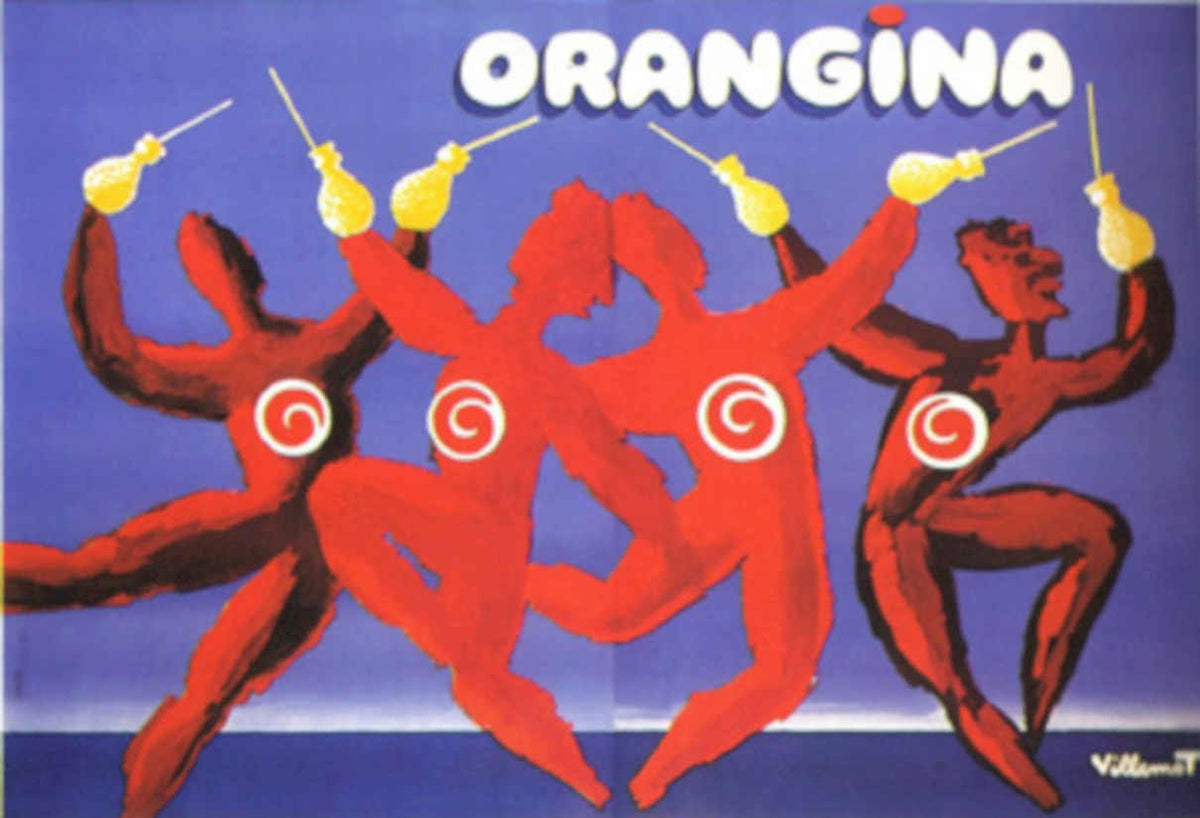 Villemot Oringinadance Vintage Retro Advert Poster A4 Photo Print