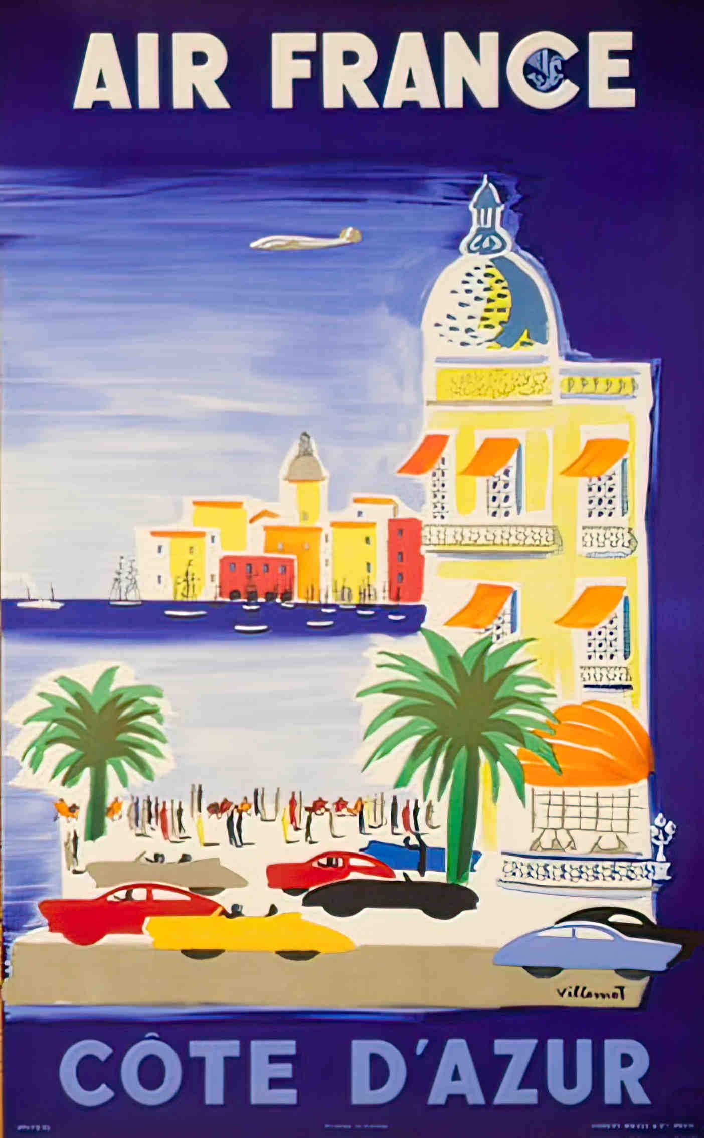 VillemotAFCoteDazur Advert A4 Photo Print