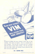 Vim Cleaning Poster 1940s Vintage Retro Advert Poster