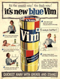 Vim Laundry Detergent 1950s Vintage Retro Advert Poster