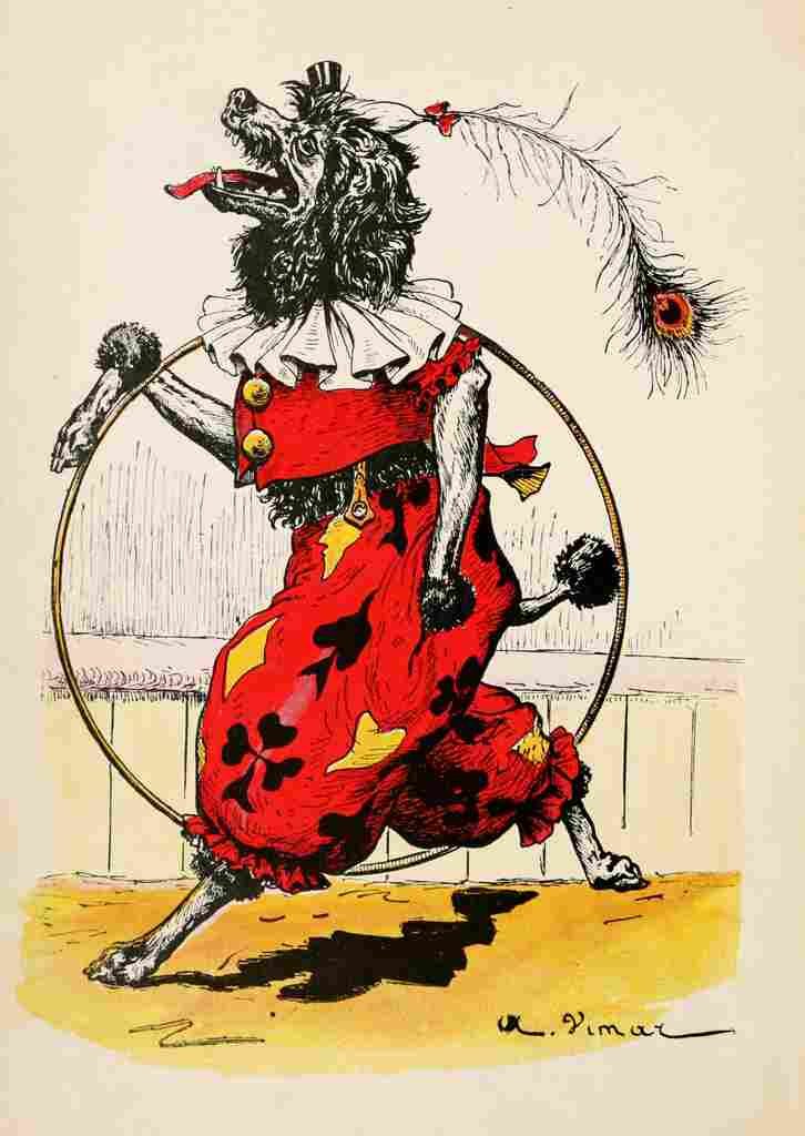 Vimar Auguste 1851 1916 Clown the Circus Dog 1917 Clown A4 Photo Print