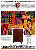 Vincennes Phonogr Vintage Advert A4 Photo Print