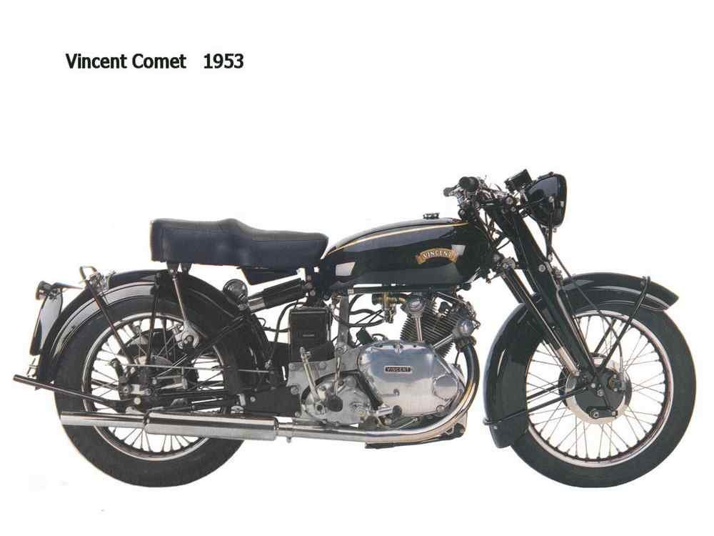 Vincent Comet 1953 motorbike A4 Photo Print