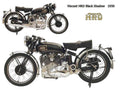 Vincent HRD BlackShadow 1950 motorbike A4 Photo Print