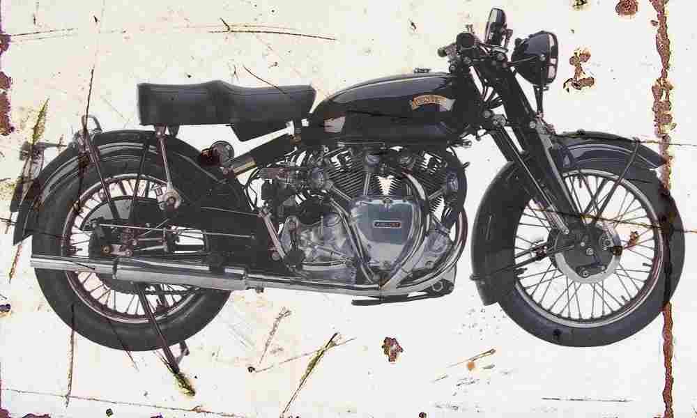 Vincent Rapide Series C 1952 Aged Vintage A4 Photo Print