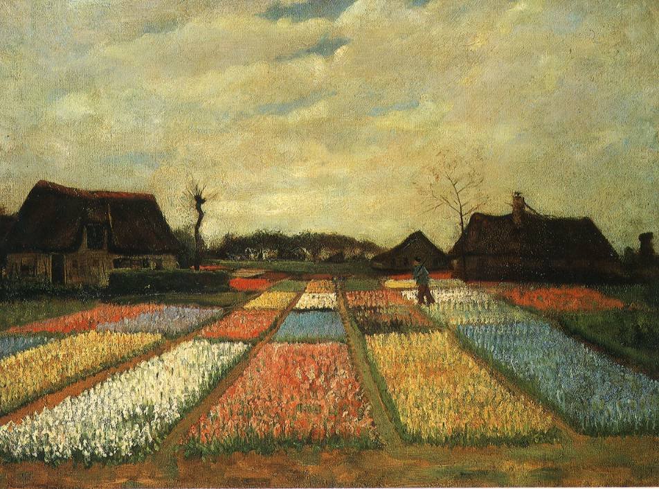 Vincent Van Gogh Gogh Flower Beds Holland Art A4 Photo Print
