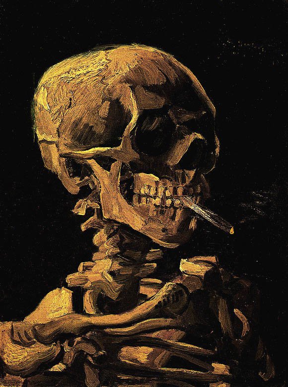 Vincent Van Gogh Gogh Skull Art A4 Photo Print