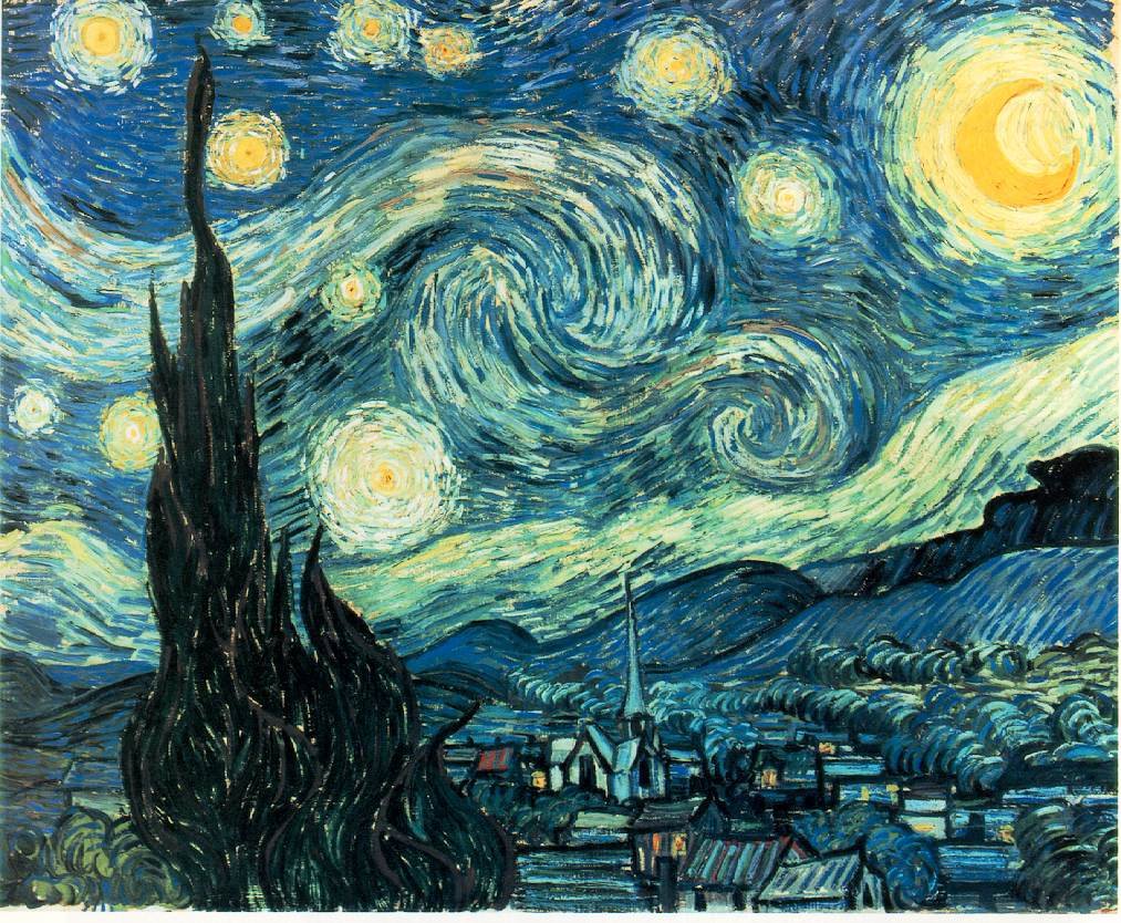 Vincent Van Gogh Gogh Starry Night Art A4 Photo Print