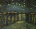 Vincent Van Gogh Gogh Starry Night Rhone Art A4 Photo Print