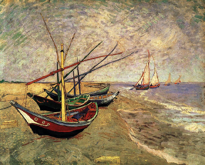 Vincent Van Gogh Vitorlasok4 Art A4 Photo Print