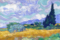 Vincent van Gogh A Wheatfield with Cypresses A4 Photo Print 2