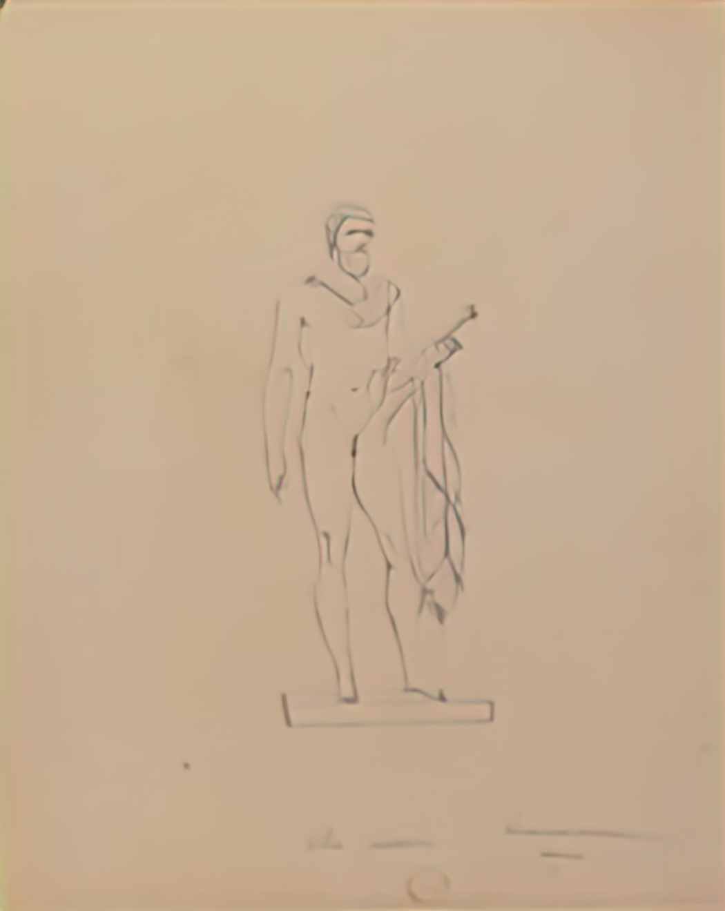 Vincenzo Camuccini statue of caesar as a divinity met 87 12 177 Art A4 Photo Print