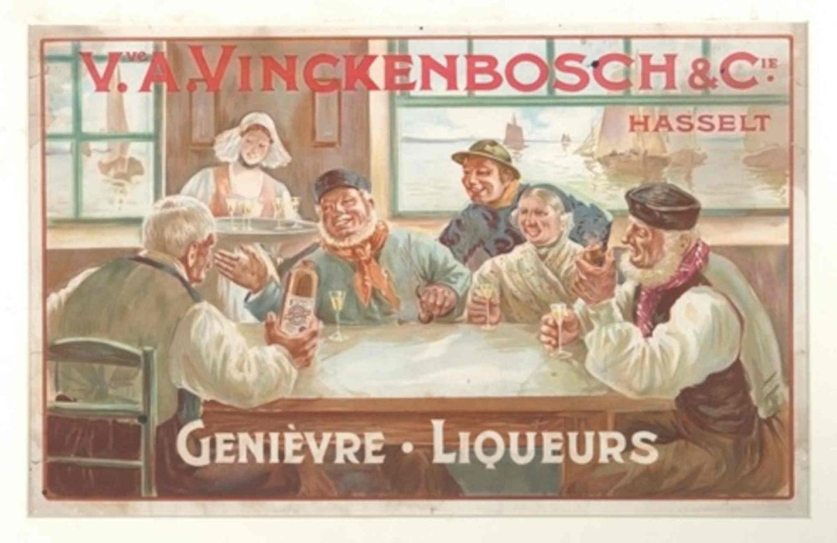 Vinckenbosch Gin Hasse Vintage Retro Advert Poster