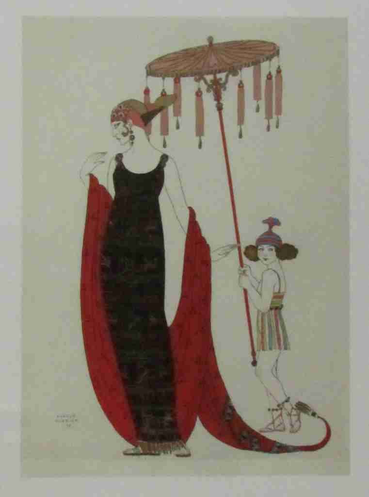 Vingt Cinq Costumes Pour Le Theatre Interesting Umbrella George Barbier A4 Photo Print