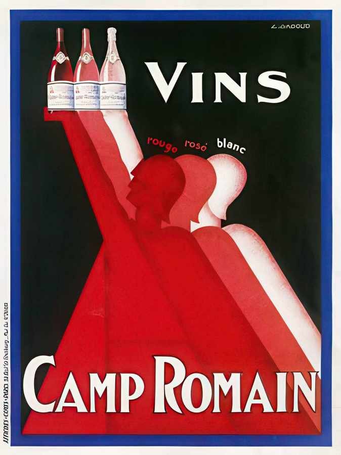 Vins Camp Romain Vintage Advert A4 Photo Print