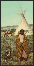 Vintage A Crow indian A4 Photo Print