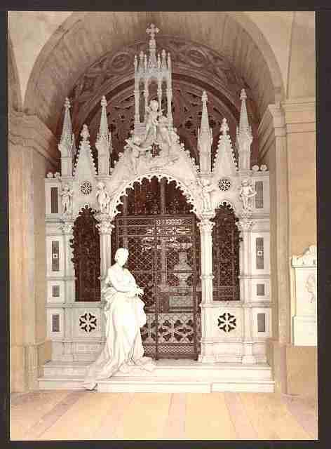Vintage A funeral vault in the Campo Santo Genoa A4 Photo Print