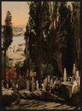 Vintage A part of the Eyoub cemetery II Constantinople A4 Photo Print