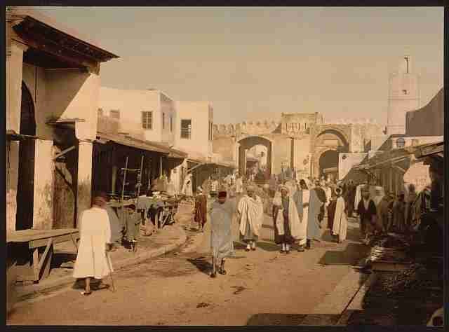 Vintage A street II Kairwan A4 Photo Print