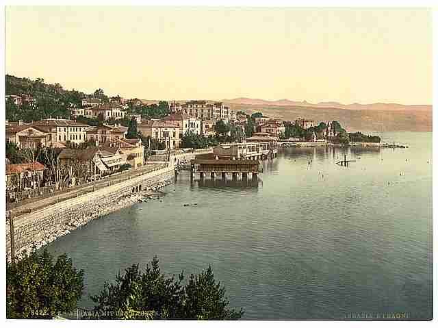 Vintage Abbazia the Baths Istria A4 Photo Print