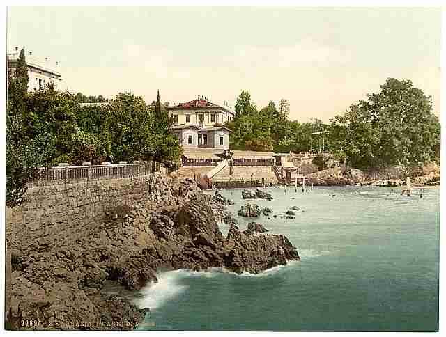 Vintage Abbazia the baths A4 Photo Print
